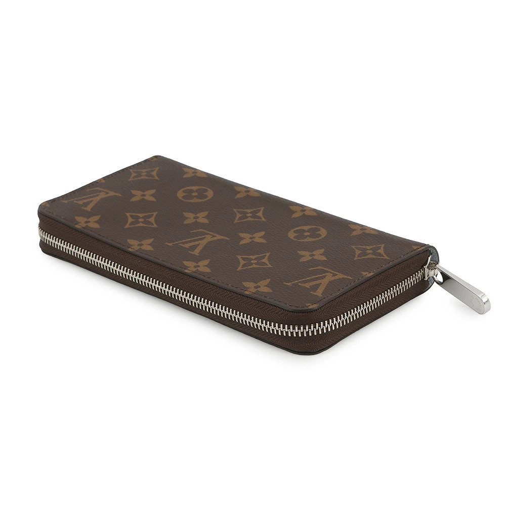 Louis Vuitton Zippy Long Monogram Round Zipper Wallet Brown